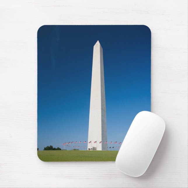 Monument | Washington Monument med Flaggor Musmatta (Med mus)