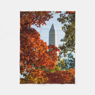 Monument Washington Monument på hösten Fleecefilt