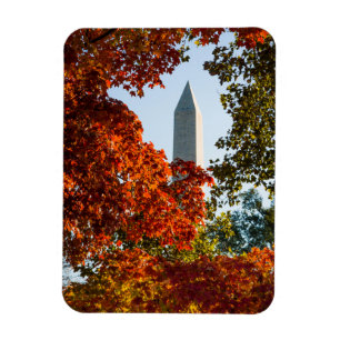 Monument Washington Monument på hösten Magnet