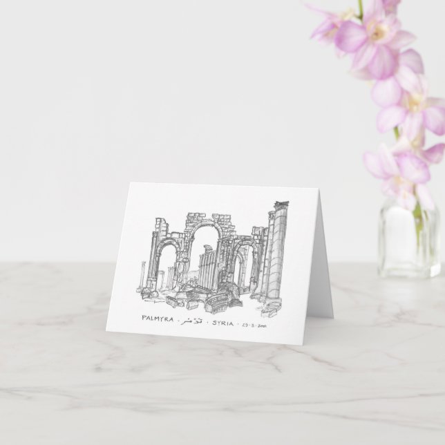 Monumental Arch, Palmyra, Syrien Kort (Orkide)