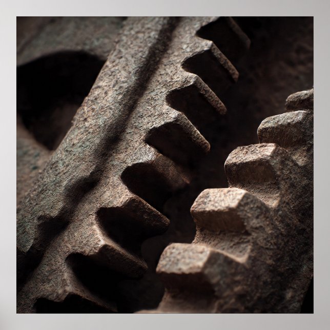 Monumental Gears: Edwardian Tower Clock Mechanism  Poster (Framsidan)