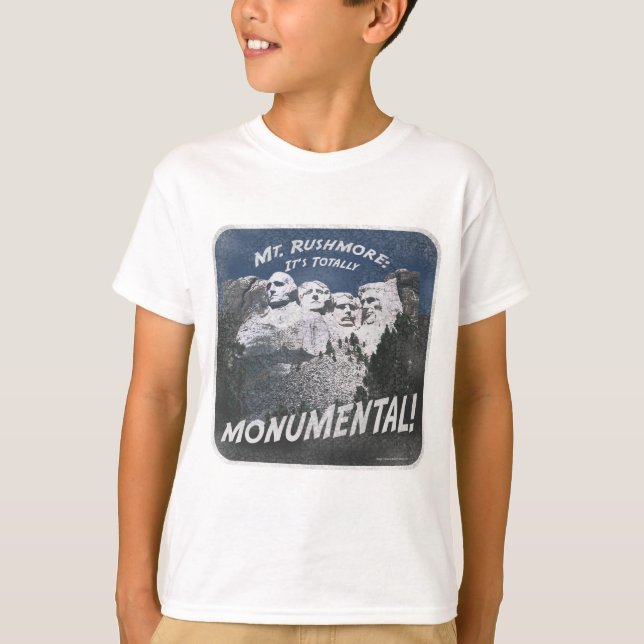 Monumental Mount Rushmore Tee Shirt (Framsida)