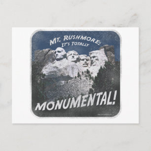Monumental Mt. Rushmore Vykort