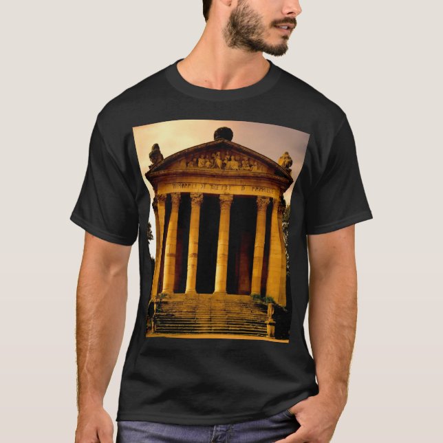 Monumental pekdesign svart t shirt (Framsida)