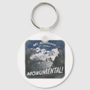 Monumentala Mount Rushmore Nyckelring