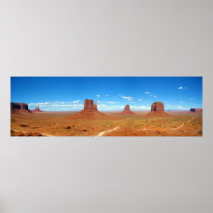 Monumentdal mellan Arizona och Utah Poster