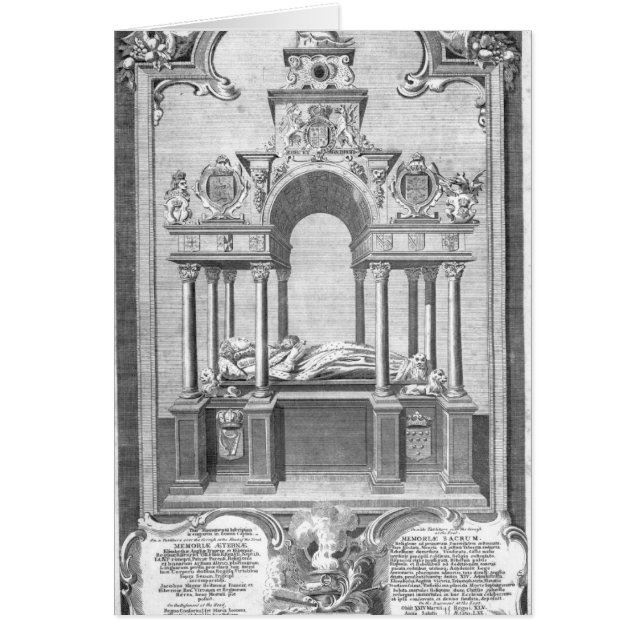 Monumentet av drottningen Elizabeth Hälsningskort (Framsidan)
