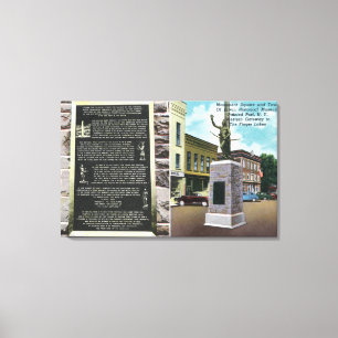 Monumentet kvadrerar och Erwin det historiska Canvastryck