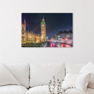 Monuments   Big Ben at Night Canvastryck