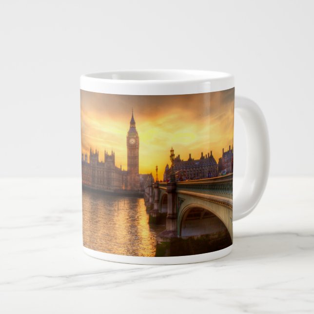 Monuments | Big Ben & Houses of Parliament Jumbo Mugg (Framsida höger)