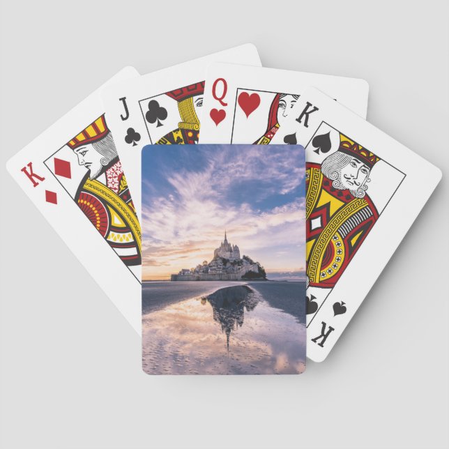 Monuments | Mont Saint-Michel, Normandy France Casinokort (Baksidan)