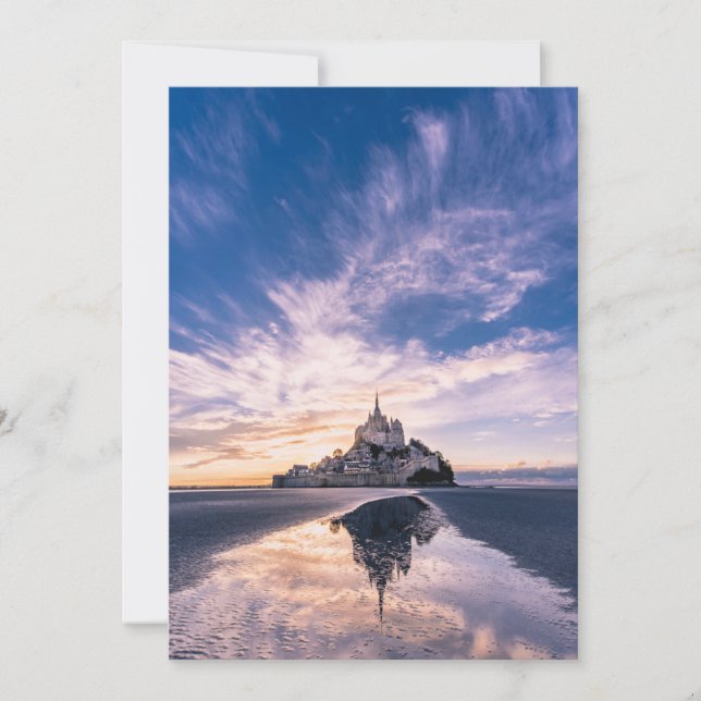 Monuments | Mont Saint-Michel, Normandy France Tack Kort (Framsida)