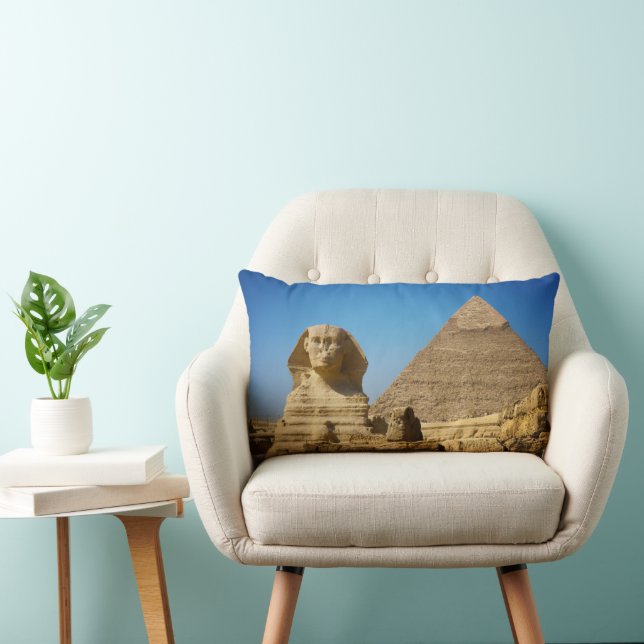 Monuments | Sphinx & Pyramid of Egypt Lumbarkudde (Stol)