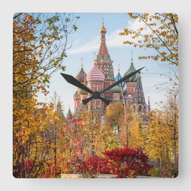 Monuments | St. Basil's Cathedral Moscow Fyrkantig Klocka (Framsida)