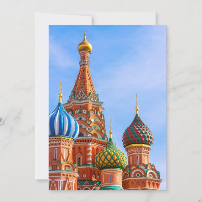 Monuments | St. Basil's Cathedral, Moscow Tack Kort (Framsida)
