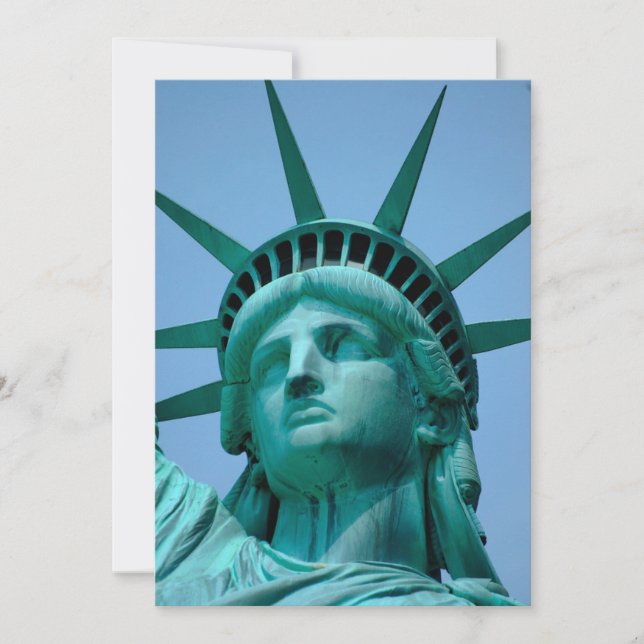 Monuments | Statue of Liberty Face Tack Kort (Framsida)