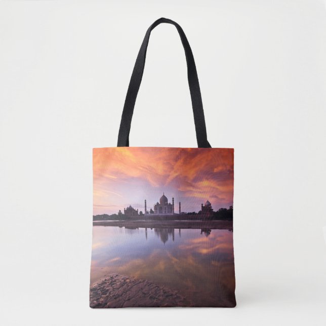 Monuments | Taj Mahal Sunset Tygkasse (Framsida)