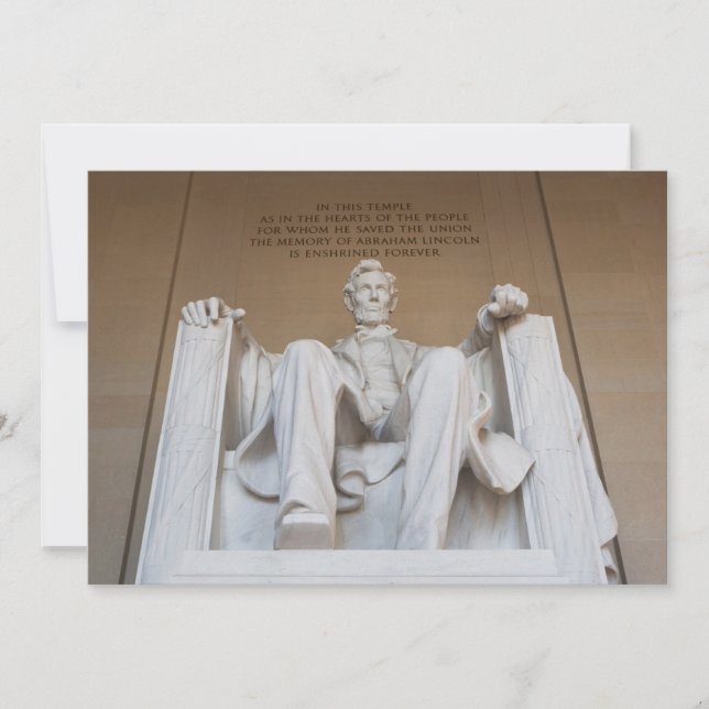 Monuments | The Lincoln Memorial Tack Kort (Framsida)