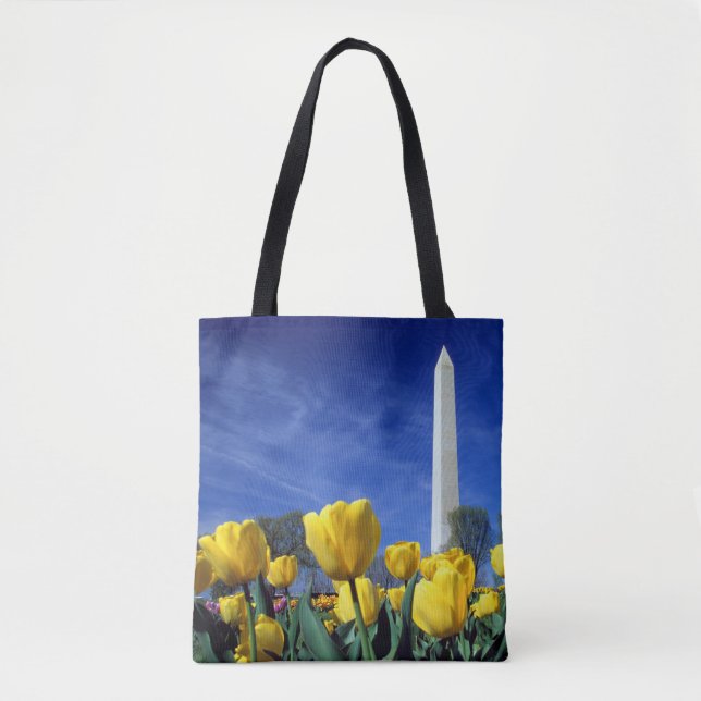 Monuments | Washington Monument in Spring Tygkasse (Framsida)
