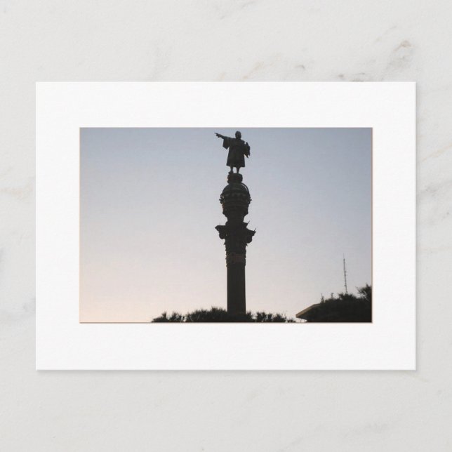 Monumtento a Colón, Barcelona Vykort (Framsida)