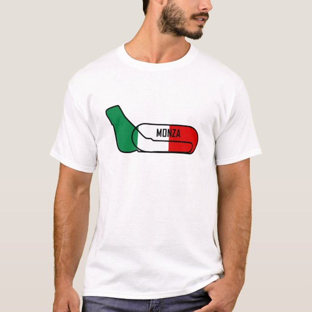 Monza tävla går runt t shirt (Framsida)