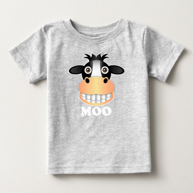 Moo - Baby Fin Jersey T-Shirt (Framsida)