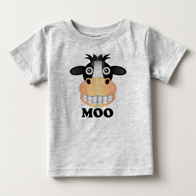Moo - Baby Fin Jersey T-Shirt (Framsida)
