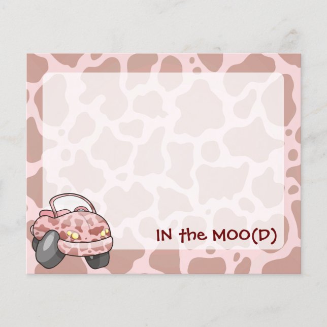 Moo Car Flygblad (Framsidan)