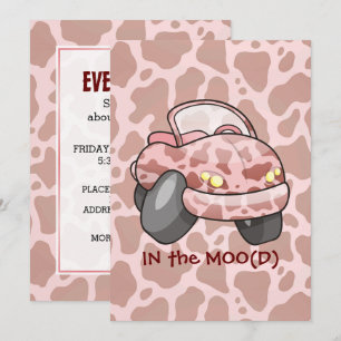 Moo Car Inbjudningar