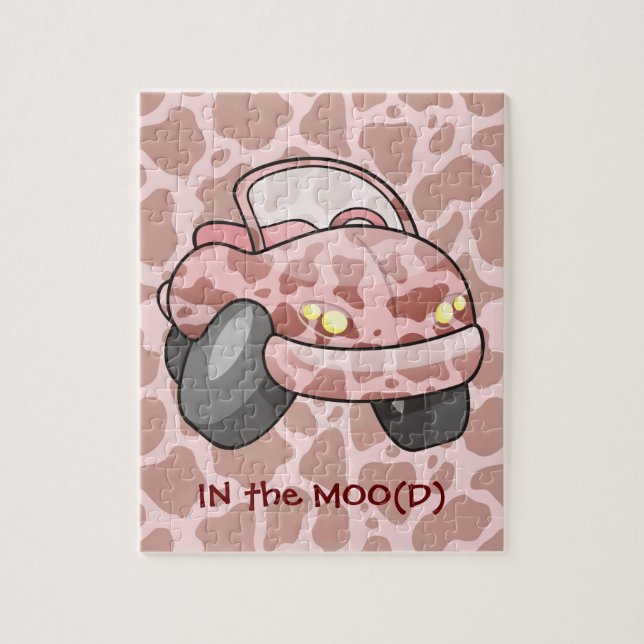 Moo Car Jigszle Puzzle Pussel (Vertikal)