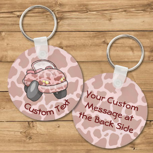 Moo Car Keychain Nyckelring