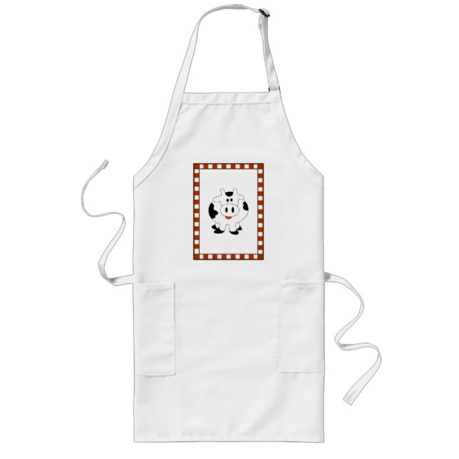 Moo Cow Apron Långt Förkläde (Framsidan)