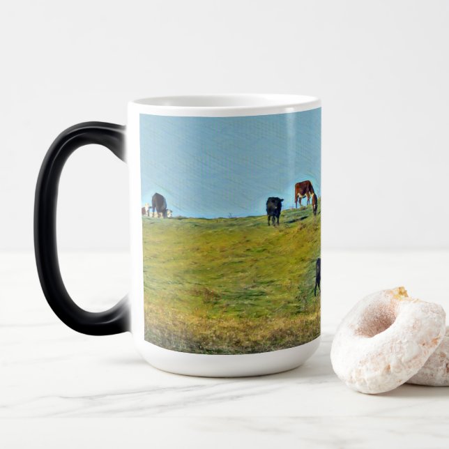 Moo Cow Coffee Mugg (Med munk)
