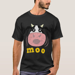 Moo Cow Funny Boskap Farmer Calf Heifer Mjölk T Shirt
