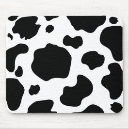 Moo Cow Spots Print Black & White Rustic-grupp Musmatta