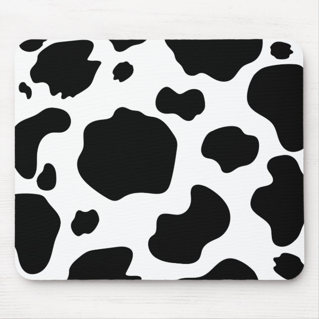 Moo Cow Spots Print Black & White Rustic-grupp Musmatta (Framsidan)