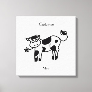 Moo Cow Thunder_Cove Canvastryck