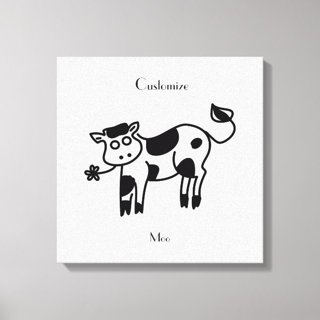 Moo Cow Thunder_Cove Canvastryck (Framsida)