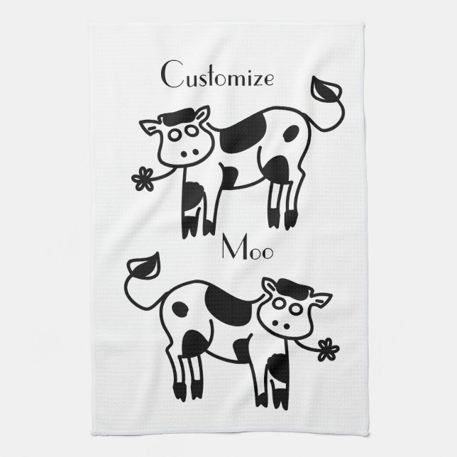 Moo Cow Thunder_Cove Kökshandduk (Vertikal)