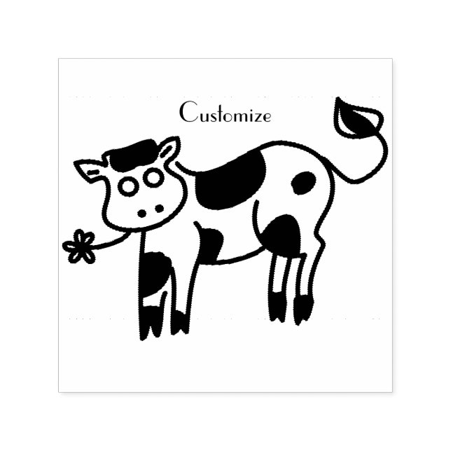Moo Cow Thunder_Cove Självfärgande Stämpel (Design)