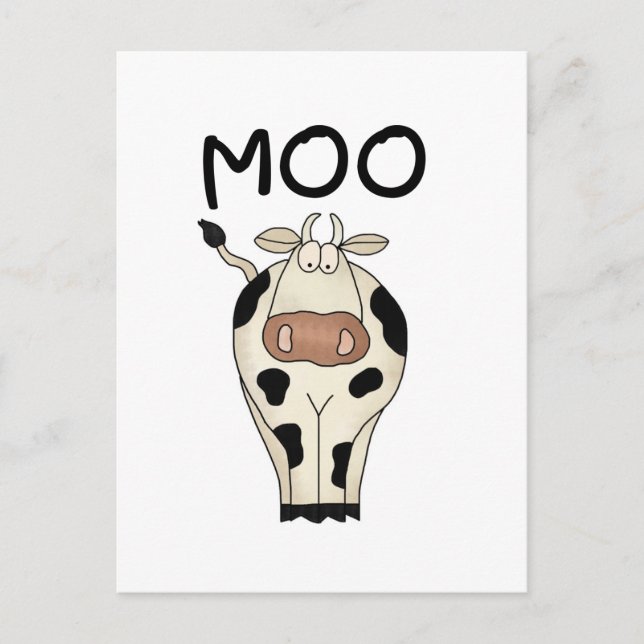 Moo Cow Tshirts och presenter Vykort (Framsida)
