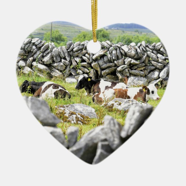 Moo Cows Julgransprydnad Keramik (Framsidan)