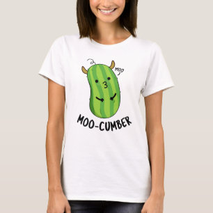 Moo-cumber Funny Veggie Cucumber Pun T Shirt