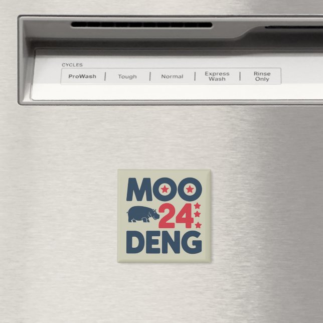 Moo Deng 2024 Moo Deng Moo Deng Söt Bebis Flodhäst Magnet (In Situ (Dishwasher))