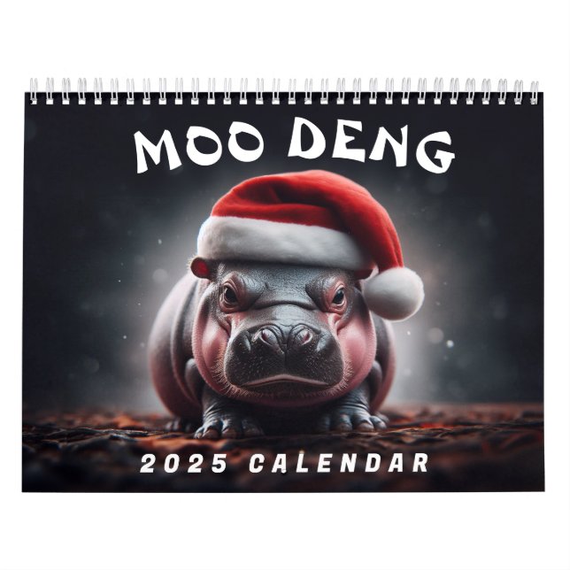Moo Deng 2025 Kalender (Omslag)