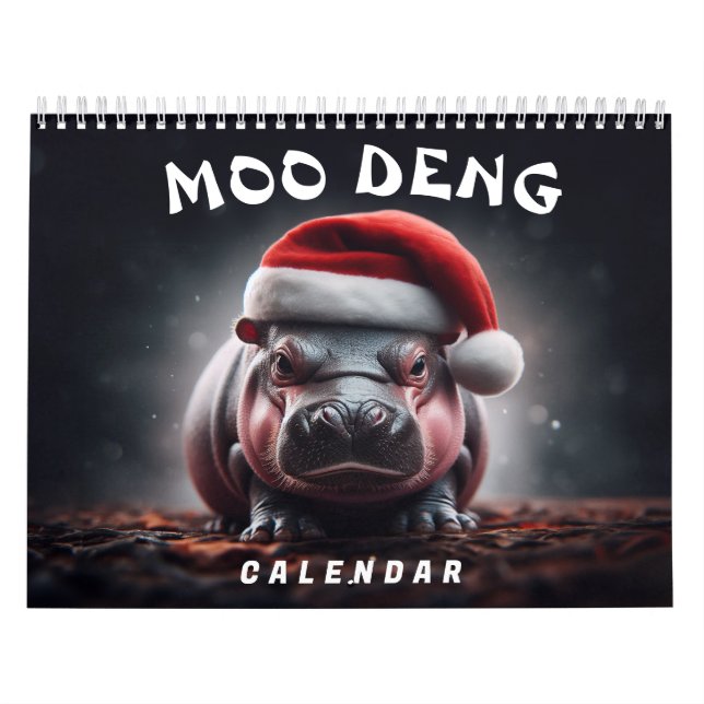 Moo Deng 2025 Kalender (Omslag)