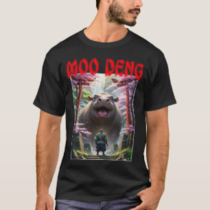 Moo Deng Anime T Shirt