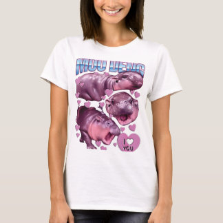 MOO-DENG BERÖMD BABY PIGMY HIPPO MOODENG T SHIRT
