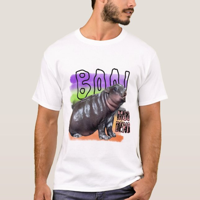 Moo Deng Bootleg Rap Shirt | Moo Deng Shirt T (Framsida)