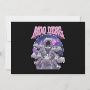MOO-DENG DEN BERÖMDA BABY DVÄRGHIPPO MOODENG INBJUDNINGAR